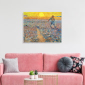 Vincent Van Gogh - Dusche mit Einstellung Sun Leinwanddruck (Insitu (Wohnzimmer))