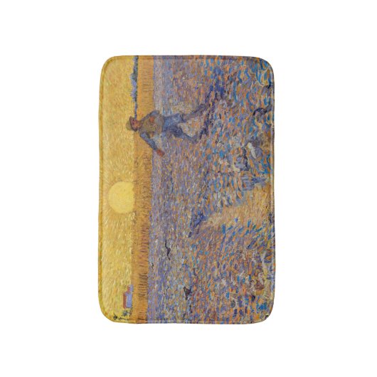 Vincent van Gogh - Dusche mit Setting Sun Badematte (Vorderseite Vertikal)