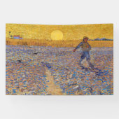 Vincent van Gogh - Dusche mit Setting Sun Banner (Horizontal)
