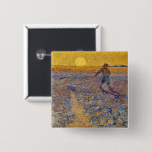 Vincent van Gogh - Dusche mit Setting Sun Button (Vorne & Hinten)