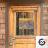 Vincent van Gogh - Dusche mit Setting Sun Fensteraufkleber (Haustür)