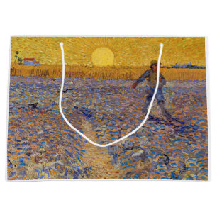 Vincent van Gogh - Dusche mit Setting Sun Große Geschenktüte