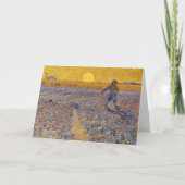 Vincent van Gogh - Dusche mit Setting Sun Karte (Vorderseite)