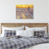 Vincent van Gogh - Dusche mit Setting Sun Leinwanddruck (Insitu (Schlafzimmer))