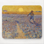 Vincent van Gogh - Dusche mit Setting Sun Mousepad (Vorne)