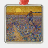 Vincent van Gogh - Dusche mit Setting Sun Ornament Aus Metall (Vorne)