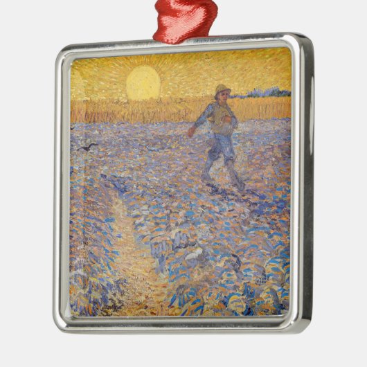 Vincent van Gogh - Dusche mit Setting Sun Ornament Aus Metall (Links)