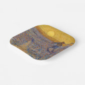 Vincent van Gogh - Dusche mit Setting Sun Pappteller (Gewinkelt)