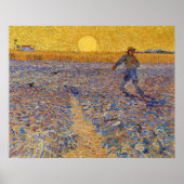 Vincent van Gogh - Dusche mit Setting Sun Poster (Vorne)