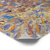 Vincent van Gogh - Dusche mit Setting Sun Poster (Ecke)