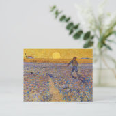 Vincent van Gogh - Dusche mit Setting Sun Postkarte (Stehend Vorderseite)