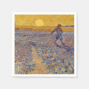Vincent van Gogh - Dusche mit Setting Sun Serviette
