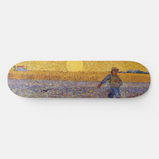 Vincent van Gogh - Dusche mit Setting Sun Skateboard (Horizontal)