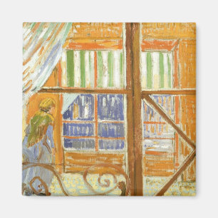 Vincent van Gogh - Ein Fenster eines Schweinemetzg Magnet