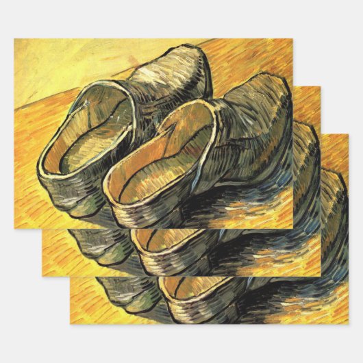 Vincent van Gogh - Ein Paar Lederklappen Geschenkpapier Set (Set)