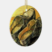 Vincent van Gogh - Ein Paar Lederklappen Keramikornament (Rechts)