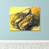 Vincent van Gogh - Ein Paar Lederklappen Leinwanddruck (Insitu (Holzboden))