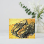 Vincent van Gogh - Ein Paar Lederklappen Postkarte (Stehend Vorderseite)