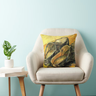 Vincent van Gogh - Ein Paar Lederschuhe Kissen