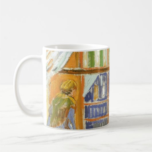 Vincent van Gogh - Ein Schaufenster für Schweinebu Kaffeetasse (Links)