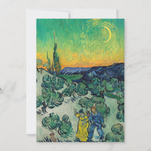Vincent van Gogh - Ein Spaziergang in der Dämmerun Dankeskarte