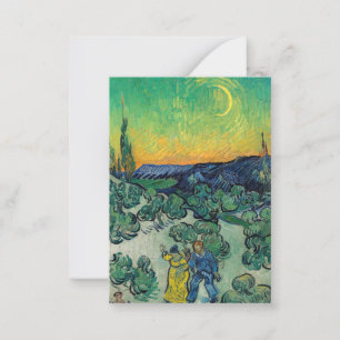Vincent van Gogh - Ein Spaziergang in der Dämmerun Mitteilungskarte