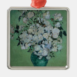 Vincent van Gogh   ein Vase Rosen, 1890 Silbernes Ornament