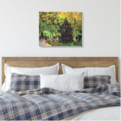 Vincent Van Gogh - eine Straße im öffentlichen Gar Leinwanddruck (Insitu (Schlafzimmer))