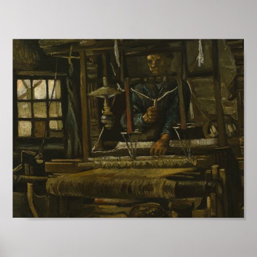 Vincent van Gogh - Eine Weaver-Hütte Poster (Vorne)