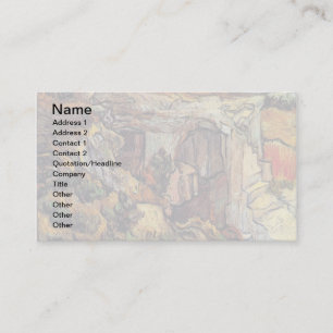 Vincent Van Gogh - Eingang Zu Einem Steinbruch Fin Visitenkarte