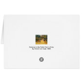 Vincent van Gogh - Eingang zum Public Park, Arles (Rückseite Horizontal)