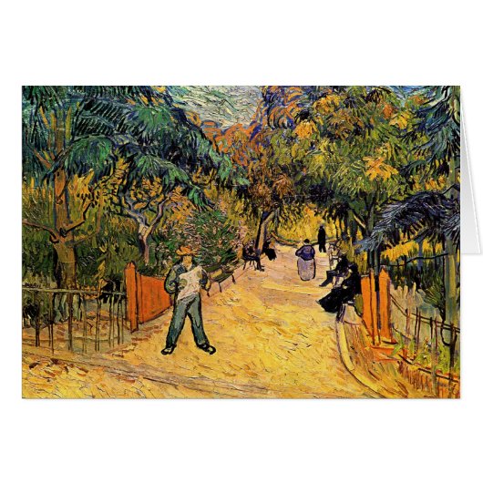 Vincent van Gogh - Eingang zum Public Park, Arles (Vorderseite (Horizontal))
