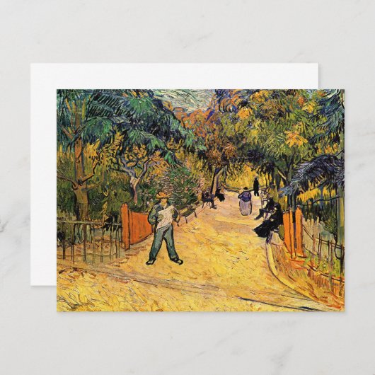 Vincent van Gogh - Eingang zum Public Park, Arles (Vorne/Hinten)