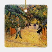 Vincent van Gogh - Eingang zum Public Park, Arles Keramikornament (Rückseite)