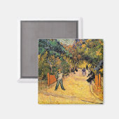 Vincent van Gogh - Eingang zum Public Park, Arles Magnet (Vorderseite/Rückseite)