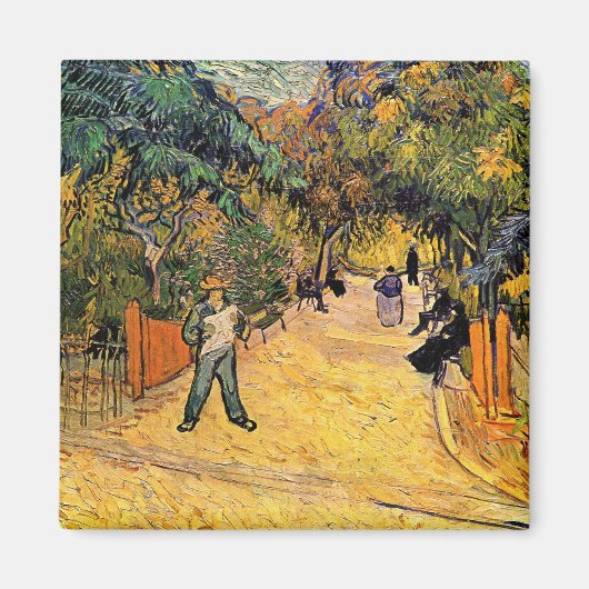 Vincent van Gogh - Eingang zum Public Park, Arles Magnet (Vorne)