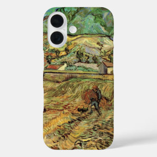 Vincent van Gogh - Eingefriedetes Weizenfeld mit B iPhone 16 Hülle