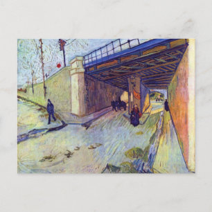 Vincent Van Gogh - Eisenbahnbrücke über Montmajour Postkarte