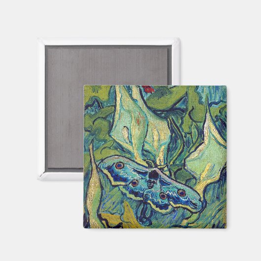 Vincent van Gogh Emperor Moth Magnet (Vorderseite/Rückseite)