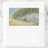 Vincent van Gogh - Entlang der Seine Rechteckiger Aufkleber (Tasche)