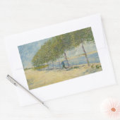 Vincent van Gogh - Entlang der Seine Rechteckiger Aufkleber (Umschlag)