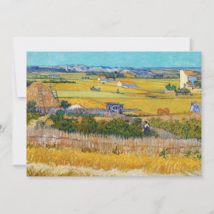 Vincent van Gogh - Ernte bei La Crau Einladung