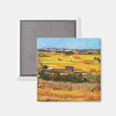 Vincent Van Gogh: Ernte bei La Crau Fine Art Magnet (Vorderseite/Rückseite)