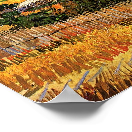 Vincent Van Gogh: Ernte bei La Crau Fine Art Poster (Ecke)