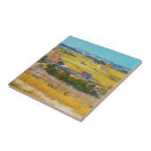 Vincent van Gogh - Ernte bei La Crau Fliese (Seite)