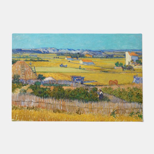 Vincent van Gogh - Ernte bei La Crau Fußmatte (Vorderseite)