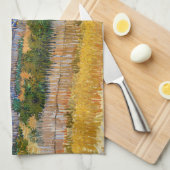 Vincent van Gogh - Ernte bei La Crau Geschirrtuch (Viertel Falte)