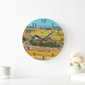 Vincent van Gogh - Ernte bei La Crau Große Wanduhr (Zuhause)