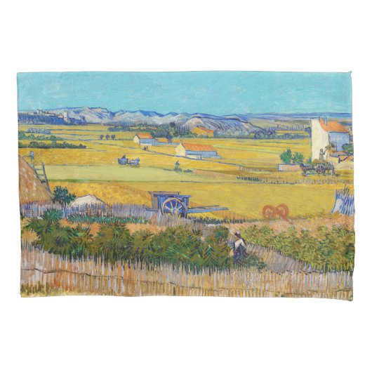 Vincent van Gogh - Ernte bei La Crau Kissenbezug (Vorderseite)