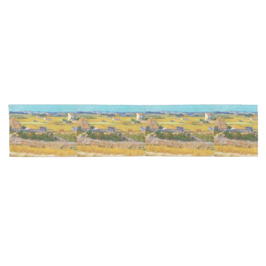 Vincent van Gogh - Ernte bei La Crau Kurzer Tischläufer (Horizontal)